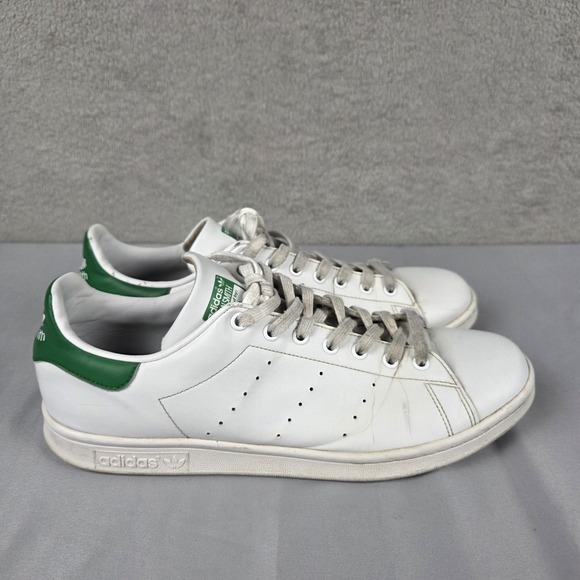 adidas Stan Smith White Green Mens Size 12.5 US Leather Low Top Athletic Sneaker main image 7